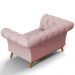 Sofá 2 Lugares Para Sala de Estar Império 150 cm D02 Veludo Rosê B-305 - Lyam Decor