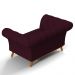 Sofá 2 Lugares Para Sala de Estar Império 150 cm D02 Veludo Roxo Grape C-292 - Lyam Decor