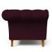 Sofá 2 Lugares Para Sala de Estar Império 150 cm D02 Veludo Roxo Grape C-292 - Lyam Decor