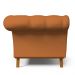 Sofá 2 Lugares Para Sala de Estar Império 150 cm D02 Veludo Telha C-262 - Lyam Decor
