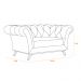 Sofá 2 Lugares Para Sala de Estar Império 150 cm D02 Veludo Verde Musgo C-303 - Lyam Decor