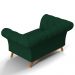 Sofá 2 Lugares Para Sala de Estar Império 150 cm D02 Veludo Verde Musgo C-303 - Lyam Decor
