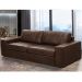Sofá 2 Lugares Para Sala de Estar Living 150cm Aurora L06 Couro Marrom Café - Lyam Decor