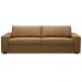 Sofá 2 Lugares Para Sala de Estar Living 150cm Aurora L06 Couro Marrom Claro - Lyam Decor