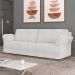 Sofá 2 Lugares Sala de Estar Living 164cm Álamo M03 Bouclê Branco - Lyam Decor