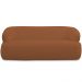 Sofá 3 Lugares Curvo Orgânico Para Sala Living 180cm Barolo L06 Bouclê Terracota - Lyam Decor