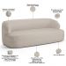 Sofá 3 Lugares Curvo Orgânico Para Sala Living 180cm Barolo L06 Linho Bege TC1-102 - Lyam Decor