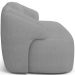 Sofá 3 Lugares Curvo Orgânico Para Sala Living 180cm Barolo L06 Linho Cinza - Lyam Decor