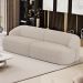 Sofá 3 Lugares Curvo Orgânico Para Sala Living 220cm Barolo L06 Linho Bege TC1-102 - Lyam Decor