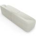 Sofá 3 Lugares Curvo Orgânico Para Sala Living 220cm Barolo L06 Linho Cru - Lyam Decor