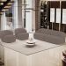 Sofá 3 Lugares Curvo Orgânico Para Sala Living 220cm Barolo L06 Veludo Marrom - Lyam Decor