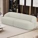 Sofá 3 Lugares Curvo Orgânico Para Sala Living 250cm Barolo L06 Linho Cru - Lyam Decor
