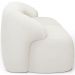 Sofá 3 Lugares Curvo Orgânico com 02 Poltronas Para Sala Living 220cm Barolo L06 Bouclê Branco - Lyam Decor