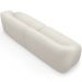 Sofá 3 Lugares Curvo Orgânico com 02 Poltronas Para Sala Living 220cm Barolo L06 Bouclê Off White - Lyam Decor