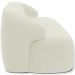 Sofá 3 Lugares Curvo Orgânico com 02 Poltronas Para Sala Living 220cm Barolo L06 Veludo Bege - Lyam Decor