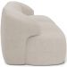 Sofá 3 Lugares Curvo Orgânico com 02 Poltronas Para Sala Living 250cm Barolo L06 Linho Bege TC1-102 - Lyam Decor