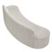 Sofá 3 Lugares Curvo Sala de Estar Living Cancún D02 Bouclê Creme 210 cm B-54 - Lyam Decor