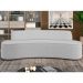 Sofá 3 Lugares Curvo Sala de Estar Living Cancún D02 Linho Cinza Escuro 210 cm C-416 - Lyam Decor