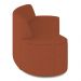 Sofá 3 Lugares Curvo Sala de Estar Living Cancún D02 Linho Terracota 210 cm B-355 - Lyam Decor