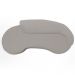 Sofá 3 Lugares Curvo Sala de Estar Living Firenze Direito D02 Bouclê Bege 210 cm B-62 - Lyam