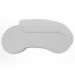 Sofá 3 Lugares Curvo Sala de Estar Living Firenze Direito D02 Bouclê Branco 210 cm B-53 - Lyam