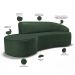 Sofá 3 Lugares Curvo Sala de Estar Living Firenze Direito D02 Couríssimo Verde 210 cm B-89 - Lyam