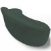 Sofá 3 Lugares Curvo Sala de Estar Living Firenze Direito D02 Linho Verde Musgo 180 cm C-117 - Lyam