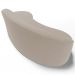 Sofá 3 Lugares Curvo Sala de Estar Living Firenze Direito D02 Veludo Champagne 210 cm C-68 - Lyam