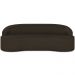 Sofá 3 Lugares Curvo Sala de Estar Living Lótus D02 Corino Marrom 180 cm C-34 - Lyam