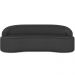 Sofá 3 Lugares Curvo Sala de Estar Living Lótus D02 Corino Preto 210 cm C-05 - Lyam