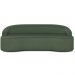 Sofá 3 Lugares Curvo Sala de Estar Living Lótus D02 Couríssimo Verde 180 cm B-89 - Lyam