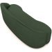 Sofá 3 Lugares Curvo Sala de Estar Living Lótus D02 Couríssimo Verde 180 cm B-89 - Lyam