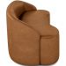 Sofá 3 Lugares Curvo Sala de Estar Living Lótus D02 Couríssimo Whisky 180 cm B-90 - Lyam Decor