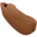 Sofá 3 Lugares Curvo Sala de Estar Living Lótus D02 Couríssimo Whisky 180 cm B-90 - Lyam Decor