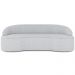 Sofá 3 Lugares Curvo Sala de Estar Living Lótus D02 Linho Cinza 180 cm D-315 - Lyam Decor