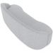 Sofá 3 Lugares Curvo Sala de Estar Living Lótus D02 Linho Cinza 180 cm D-315 - Lyam Decor