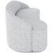 Sofá 3 Lugares Curvo Sala de Estar Living Lótus D02 Linho Cinza 180 cm D-315 - Lyam Decor