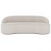 Sofá 3 Lugares Curvo Sala de Estar Living Lótus D02 Linho Cru 210 cm D-461 - Lyam Decor