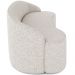 Sofá 3 Lugares Curvo Sala de Estar Living Lótus D02 Linho Cru 210 cm D-461 - Lyam Decor