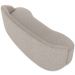 Sofá 3 Lugares Curvo Sala de Estar Living Lótus D02 Linho Cru 210 cm D-461 - Lyam Decor
