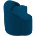 Sofá 3 Lugares Curvo Sala de Estar Living Lótus D02 Veludo Azul Turquesa 180 cm C-170 - Lyam Decor