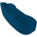 Sofá 3 Lugares Curvo Sala de Estar Living Lótus D02 Veludo Azul Turquesa 210 cm C-170 - Lyam Decor