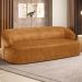 Sofá 3 Lugares Orgânico Para Sala Living 180cm Barolo L06 Couríssimo Whisky - Lyam Decor
