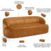 Sofá 3 Lugares Orgânico Para Sala Living 180cm Barolo L06 Couríssimo Whisky - Lyam Decor