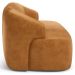 Sofá 3 Lugares Orgânico Para Sala Living 180cm Barolo L06 Couríssimo Whisky - Lyam Decor