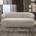 Sofá 3 Lugares Orgânico Sala de Estar Living 170cm Carmen F04 Bouclê Bege - Lyam Decor