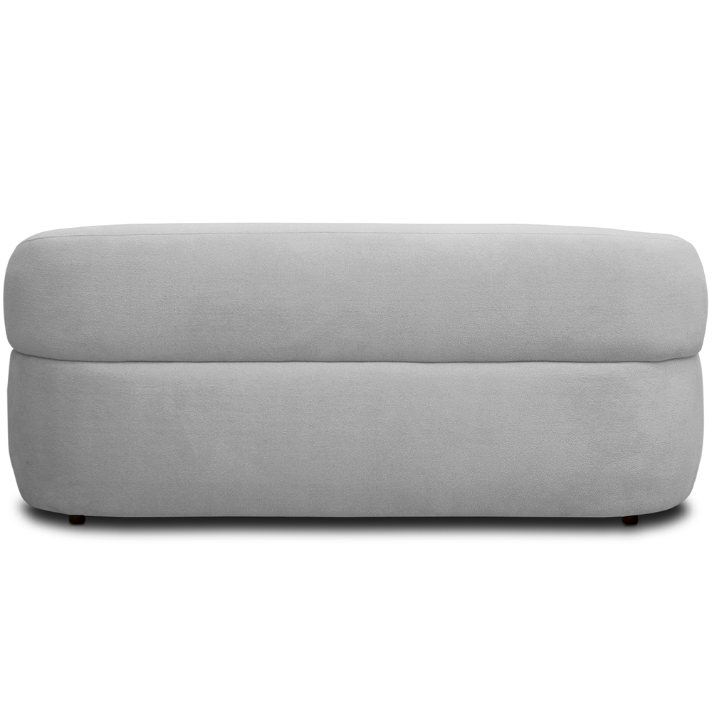 Sofá 3 Lugares Orgânico Sala de Estar Living 170cm Carmen F04 Bouclê Cinza - Lyam Decor