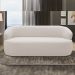 Sofá 3 Lugares Orgânico Sala de Estar Living 170cm Carmen F04 Bouclê Off White - Lyam Decor