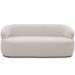 Sofá 3 Lugares Orgânico Sala de Estar Living 170cm Carmen F04 Bouclê Off White - Lyam Decor