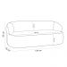 Sofá 3 Lugares Orgânico Sala de Estar Living 170cm Carmen F04 Bouclê Off White - Lyam Decor